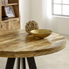 Diya Mango Wood 4-Seater Round Dining Table 90cm