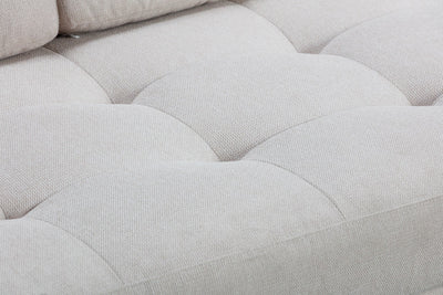 Mouna 3-Seater Sofa in Neutral Beige