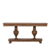 Pura Interiors Percival Balustrade Console Table 180cm | Nut Brown