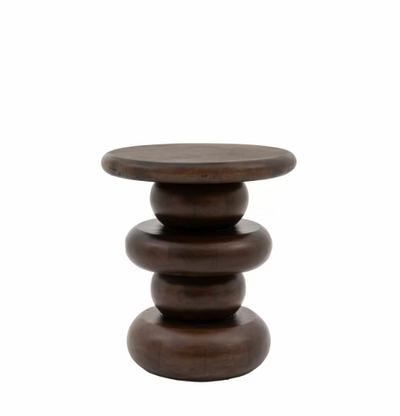 Terre Contemporary Sculptural Side Table