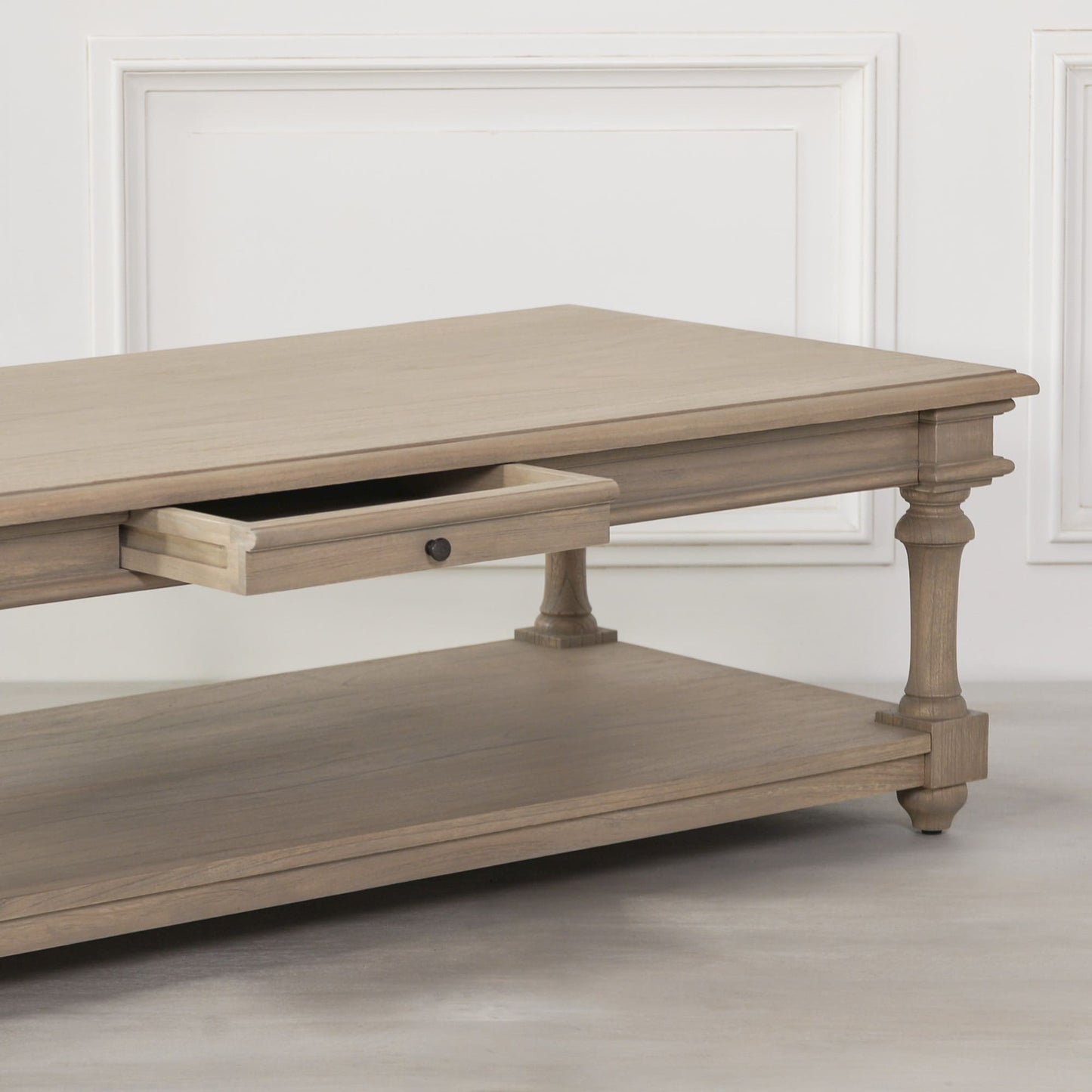 Rustic Column Leg Coffee Table 170cm