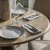 Terre Travertine 4-Seater Round Dining Table 110cm