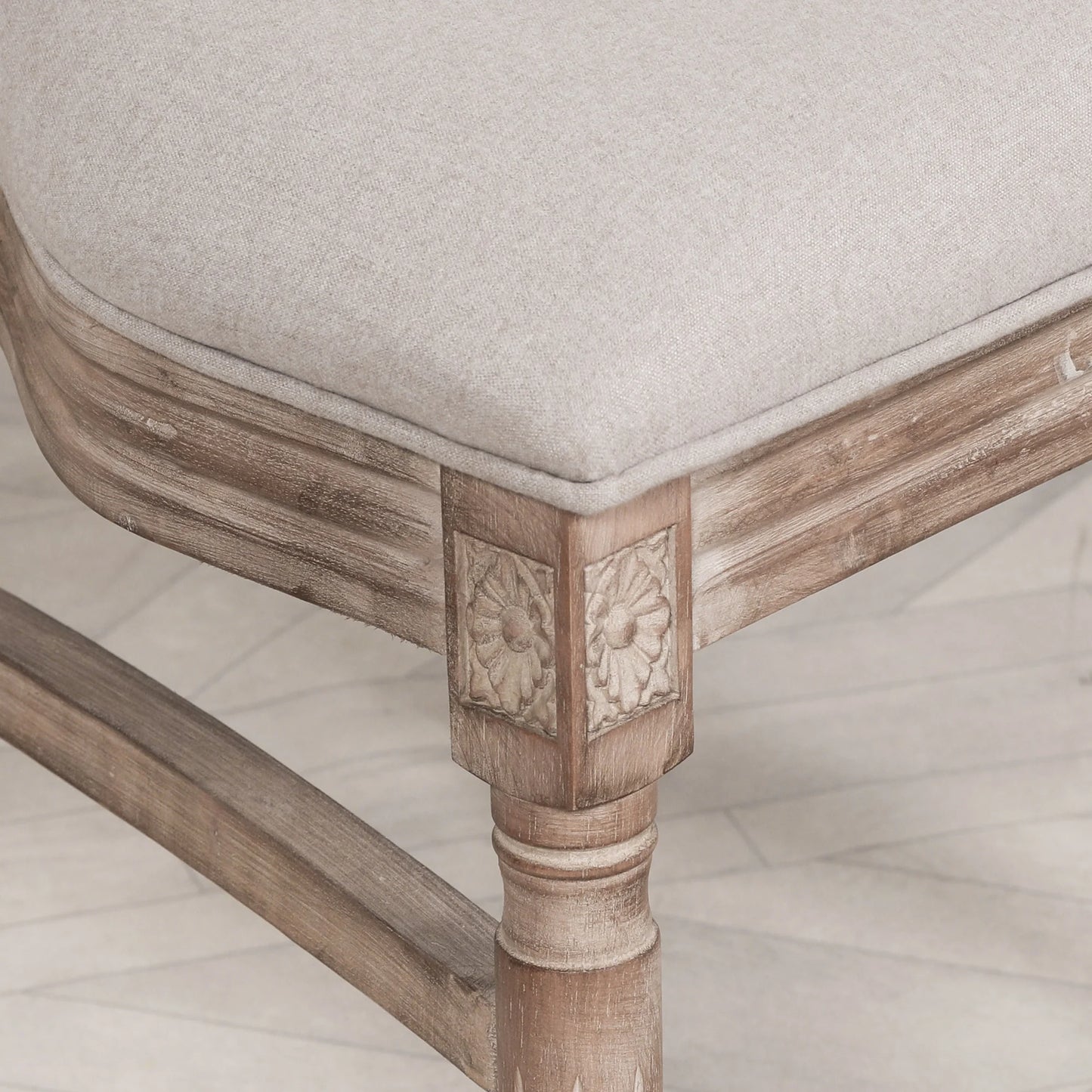 Classic Elegant Cane-Back Dining Chair with Cushioned Seat