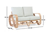 Edda 2-Seater Wicker Sofa