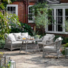 Menton Rattan Garden Seating Lounge Set | Stone Grey