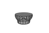 Cane-Line Basket Outdoor Round Coffee Table with Ceramic Top