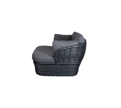 Cane-Line Basket Deep-Seat Outdoor Lounge Chair with Quick Dry Cushions