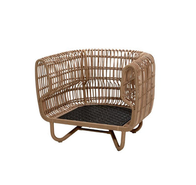 Cane-Line Nest Outdoor Lounge Chair with Quick Dry Cushions - Salty Casa
