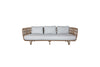 Cane-Line Nest 3 Seat Outdoor Sofa with Quick Dry Cushions