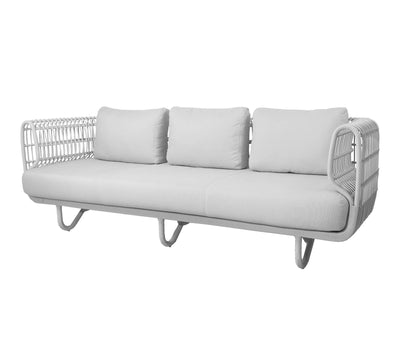 Cane-Line Nest 3 Seat Outdoor Sofa with Quick Dry Cushions - Salty Casa