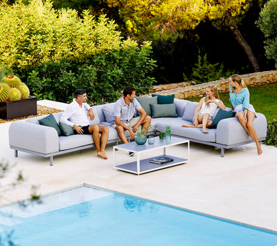 Cane-Line Space Outdoor Modular Sofa with Quick Dry Cushions