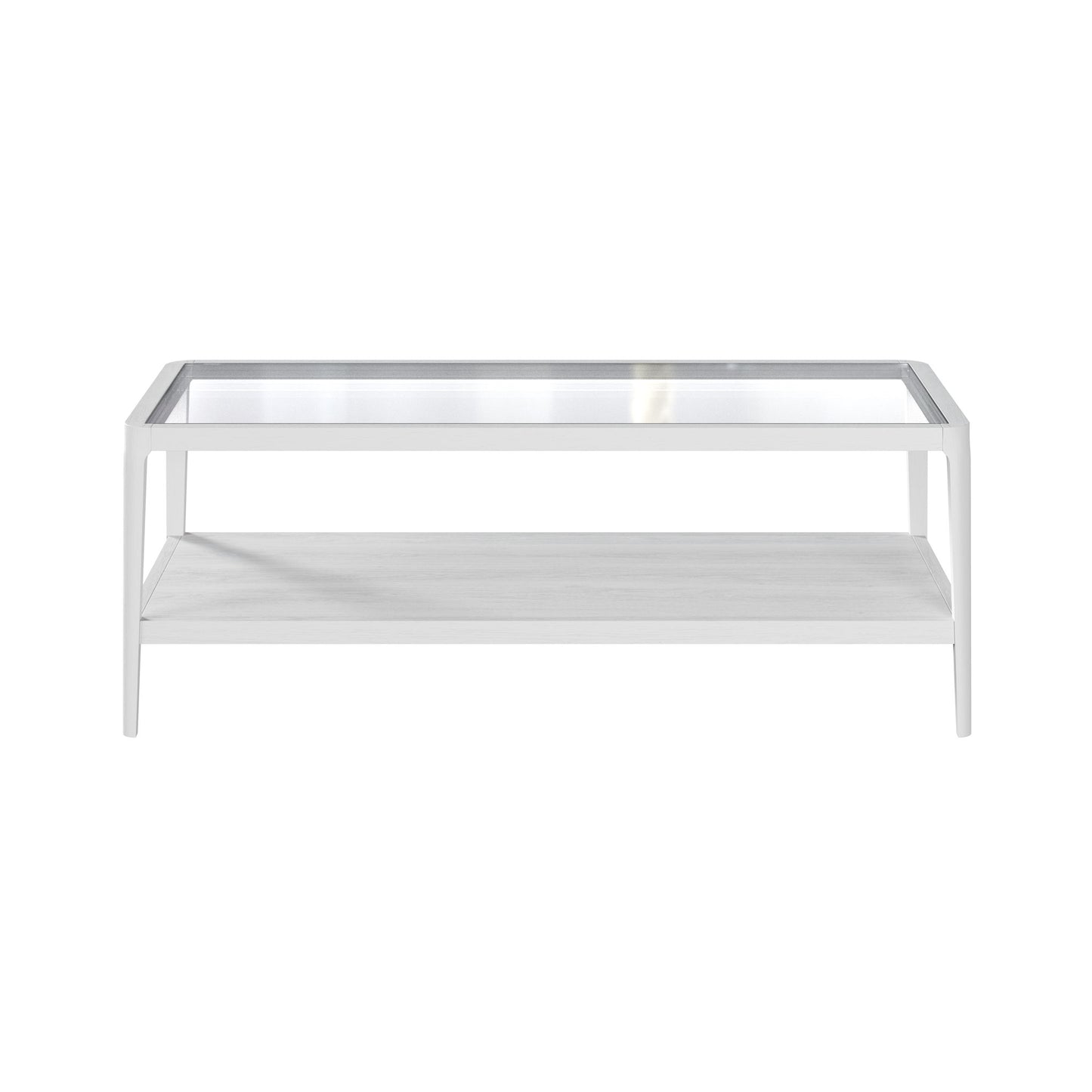 Abberley Oak Coffee Table with Glass Top 110cm x 50cm
