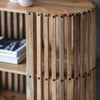 Acacia Wood Slatted Sideboard 140cm | Natural - Salty Casa