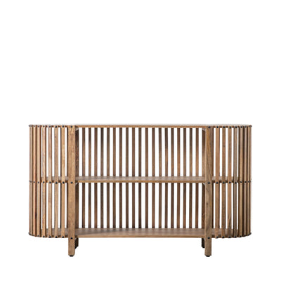 Acacia Wood Slatted Sideboard 140cm | Natural - Salty Casa