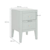 Alton Two-Drawer Bedside Table