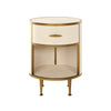 Hampton Bedside Table | Ivory Shagreen