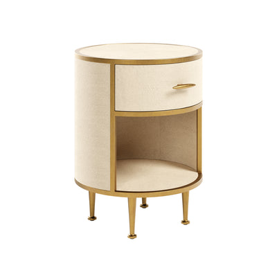 Hampton Bedside Table | Ivory Shagreen