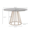 Bredon Round Dining Table 125cm - Salty Casa