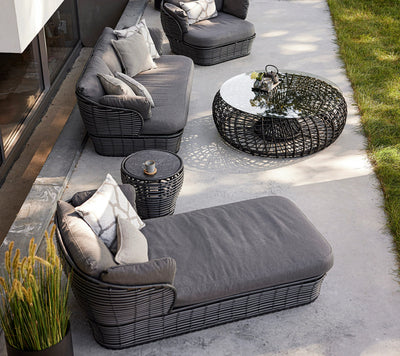 Cane-Line Basket Outdoor Daybed with Quick Dry Cushions