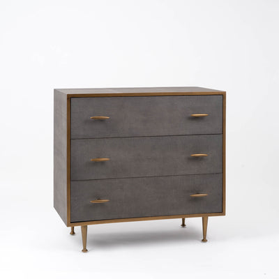 Hampton Chest of Drawers in Faux Shagreen