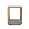 Elmley End Table with Faux Shagreen Base