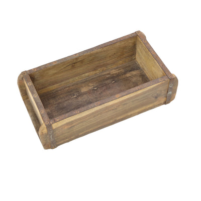 Vintage Wooden Brick Mould Storage Box