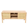 Coastal Living Nusa Rattan Media Unit with Sliding Doors