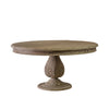 Pura Interiors Handcrafted Acorn Pedestal Dining Table | Round