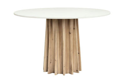 Hackwood Round Dining Table with Recycled Pine Base 120cm