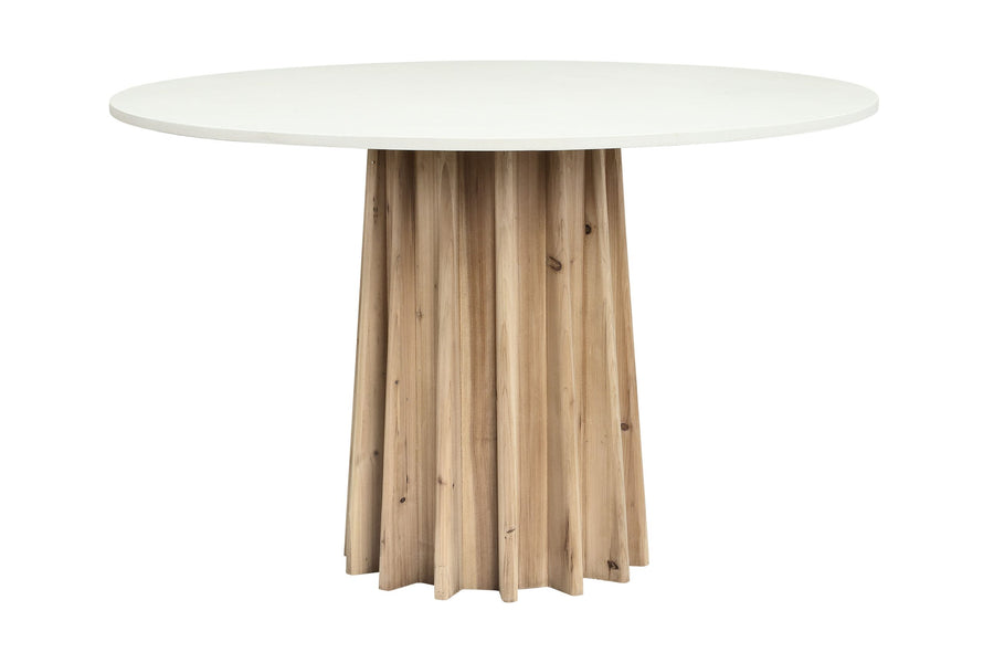 Hackwood Round Dining Table with Recycled Pine Base 120cm