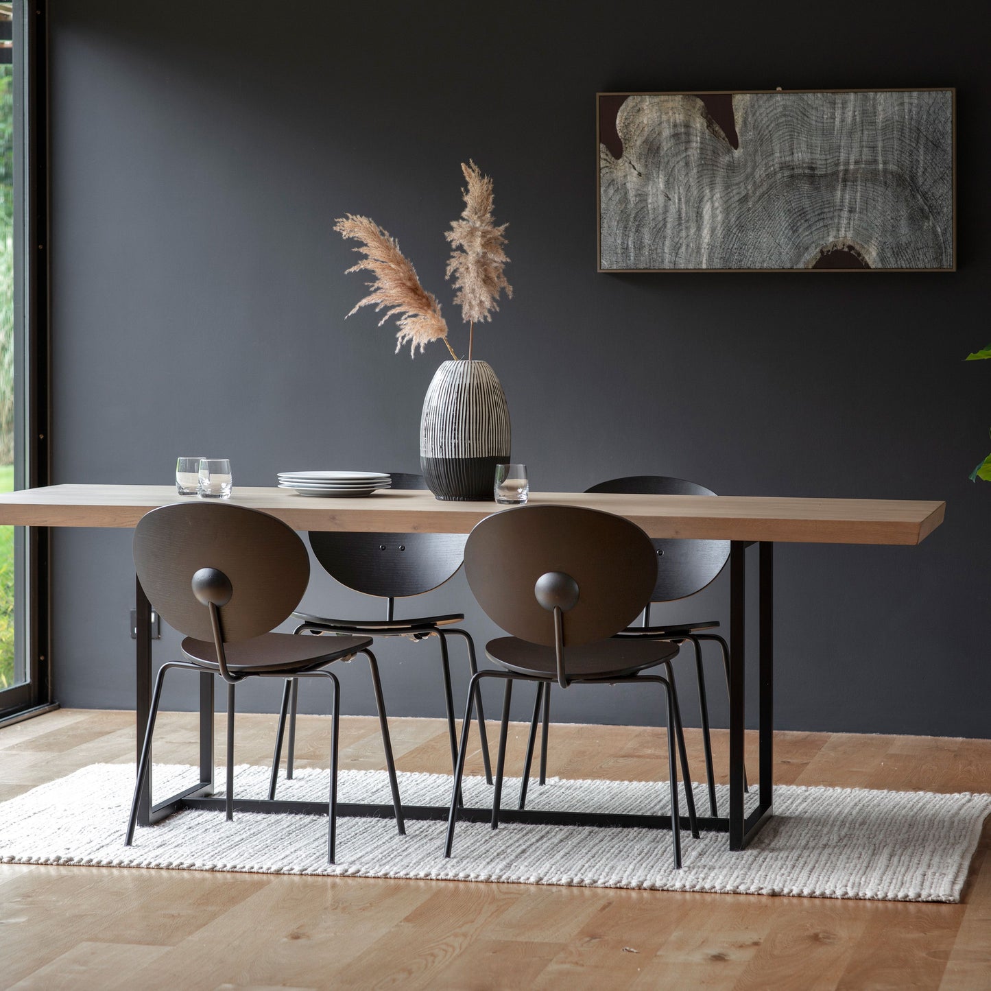Hudson Contemporary Oak Dining Table