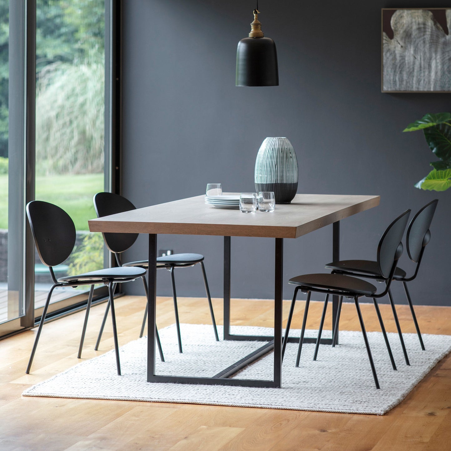 Hudson Contemporary Oak Dining Table
