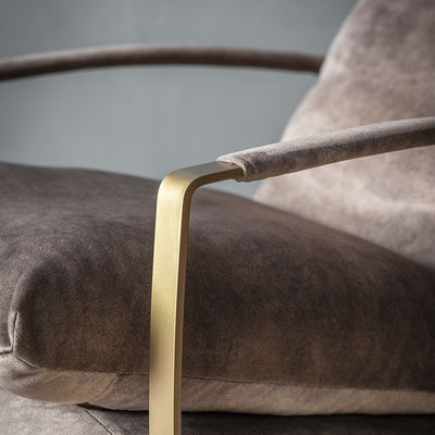 Jagger Luxury Suede Lounge Chair