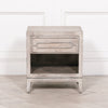 Rustic Hartley Bedside Table with Weathered Finish