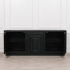 Nina Black Contemporary Mango Wood Large Sideboard 214cm