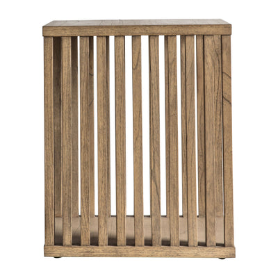 Takumi Mindi Wood Slatted Side Table | Natural