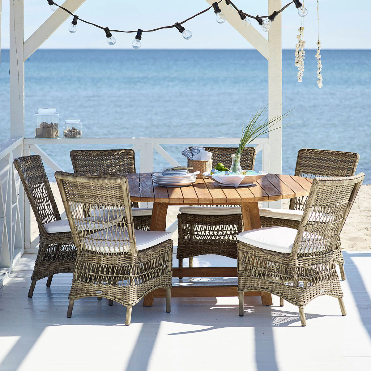Sika-Design Exterior | George Round Outdoor Teak Table – Salty Casa