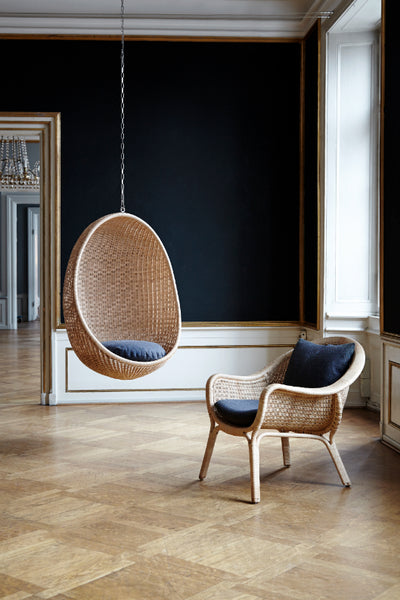 Sika-Design Rattan Hanging Egg Chair | Natural