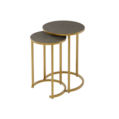 Hampton Shagreen Nest Tables