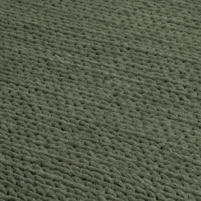 Natural Knitted Wool Rug | Rectangular