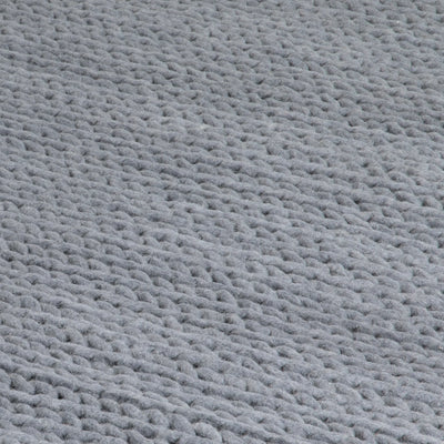 Natural Knitted Wool Rug | Rectangular