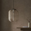 Natural Linen Pendant Light Shade | Cylinder or Round