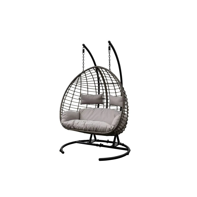 Freestanding 2-Seater Outdoor Hanging Chair