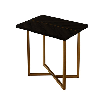 Overbury Rectangular Side Table | Brown