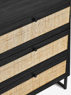 Reese Scandi-Industrial 3-Drawer Dresser 80cm