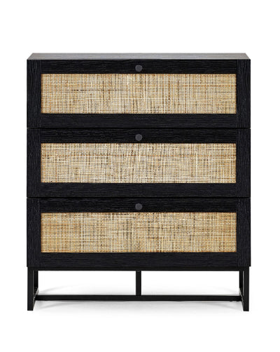 Reese Scandi-Industrial 3-Drawer Dresser 80cm