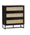 Reese Scandi-Industrial 3-Drawer Dresser 80cm