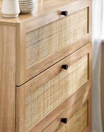 Reese Scandi-Industrial 3-Drawer Dresser 80cm