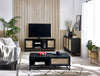 Reese Scandi-Industrial Rattan Coffee Table with Storage