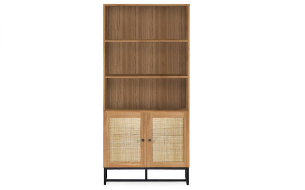 Reese Scandi-Industrial Tall Storage Cabinet - Salty Casa